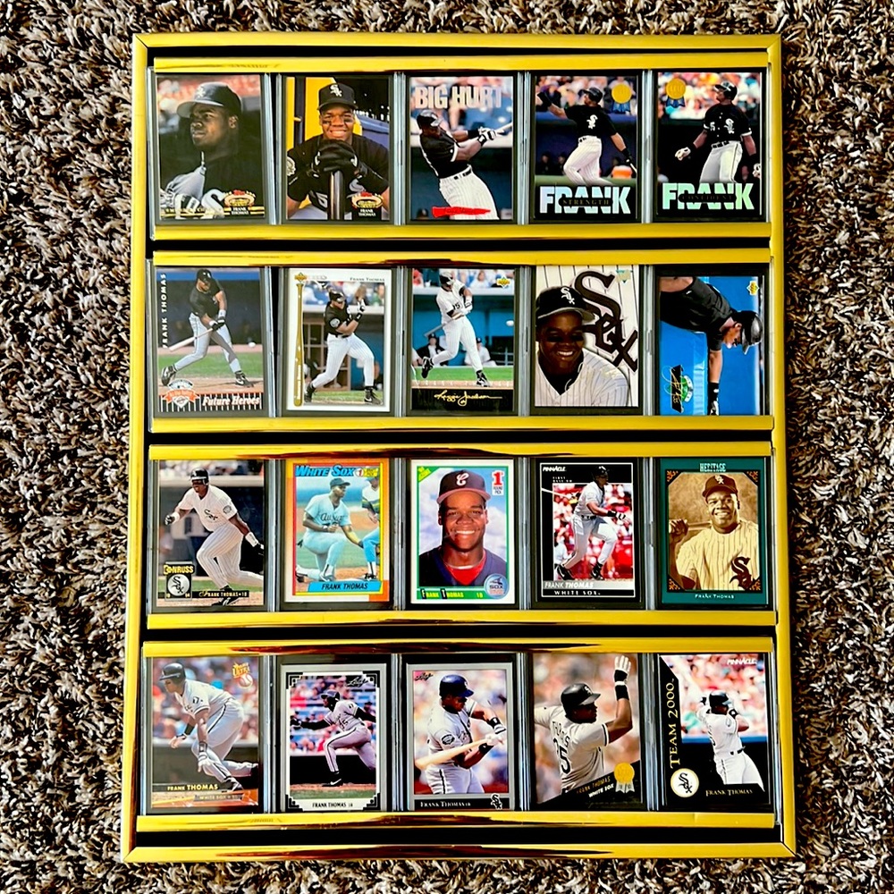 Vintage Collectors Item Frank Thomas “Big Hurt” MLB Trading Card Collection